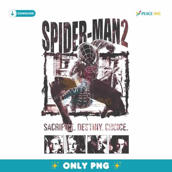 Spider Man 2 Vintage Tobey Maguire Marvel Superhero PNG