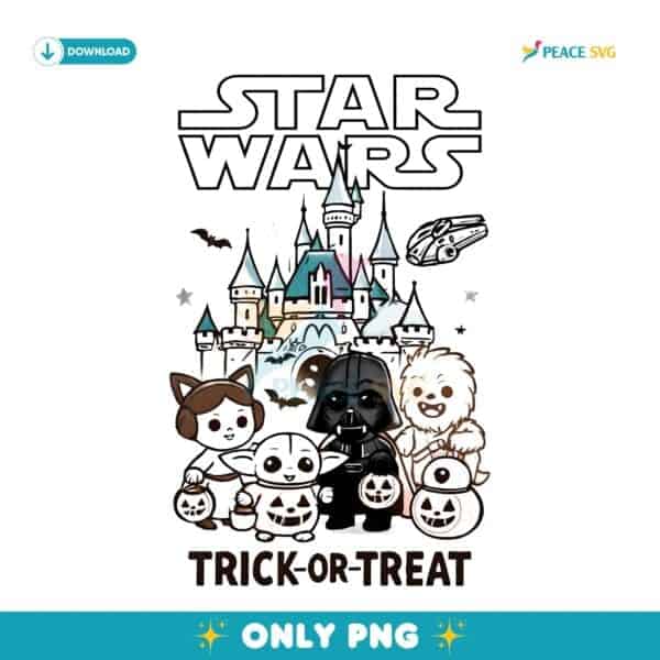 Star Wars Halloween Trick Or Treat Cute PNG