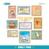 Stars Hollow Connecticut Gilmore Girls Vintage Stamp Postcard PNG