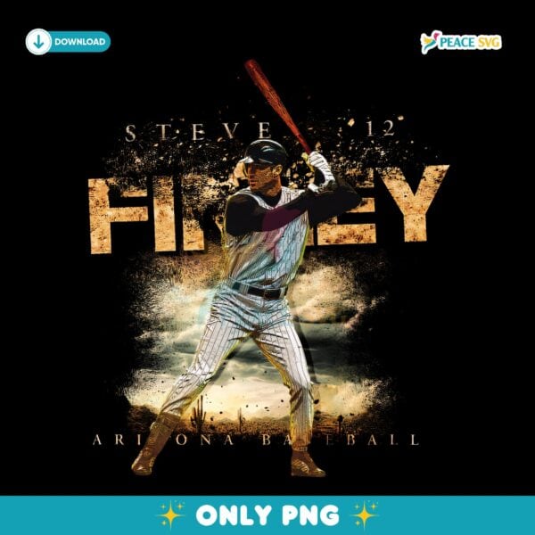 Steve Finley Arizona Baseball Desert Theme PNG
