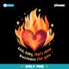 Taylor Swift Heart On Fire Showgirl Era Concert Fan PNG