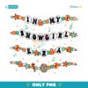 Taylor Swift Showgirl Era Friendship Bracelet PNG