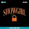 Taylor Swift Showgirl Era Glitter Lock Icon Concert SVG
