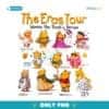 Taylor Swift The Eras Tour Winnie The Pooh Cute Cartoon Parody PNG