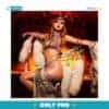 Taylor Swift The Life Of A Showgirl Burlesque Pearl And Feather Stage Costume Poster PNG