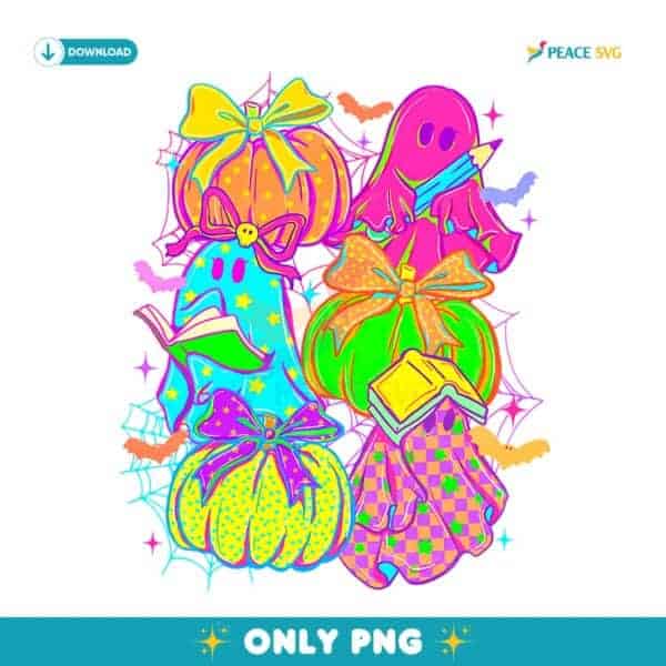 Teaching My Boos Halloween Ghost Teacher Pumpkin PNG