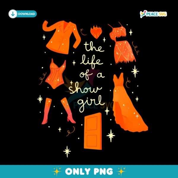 The Life Of A Showgirl Taylor Swift Eras Tour Concert Outfit PNG