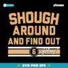 Tyler Shough Around And Find Out Texas Tech Football Bold Typography SVG