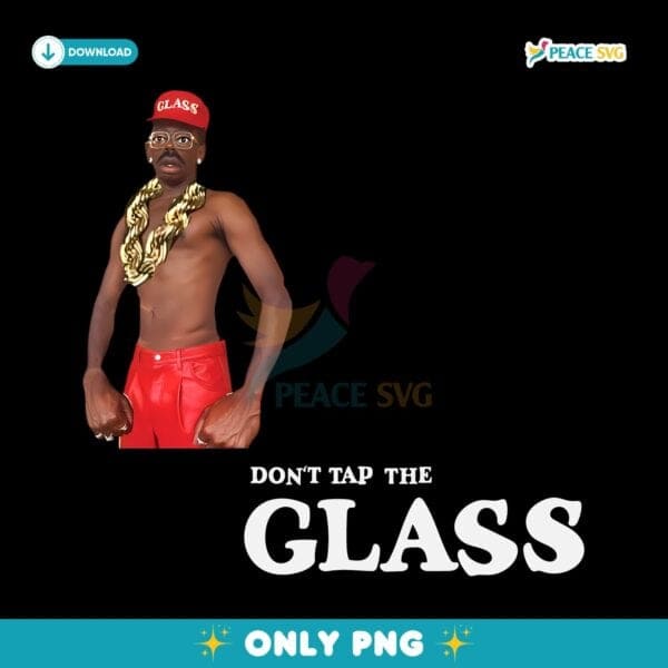 Tyler The Creator Dont Tap The Glass Meme Red Pants Gold Chain PNG