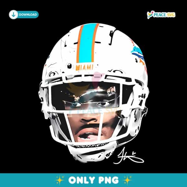 Tyreek Hill Miami Dolphins Football Nfl Player Portrait PNG
