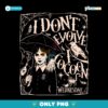 Wednesday Addams I Dont Evolve I Cocoon Gothic Retro Vintage Illustration PNG