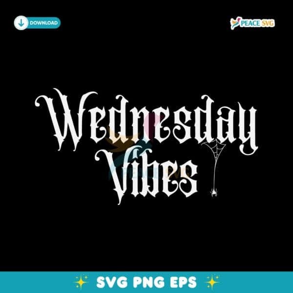 Wednesday Addams Vibes Retro Halloween SVG