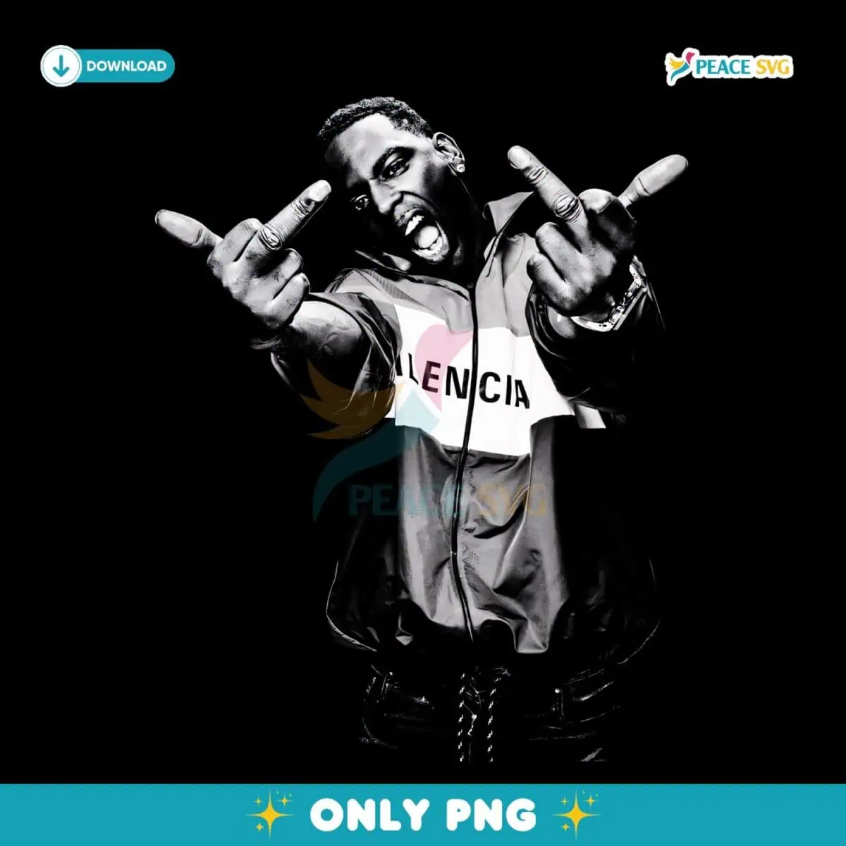 Young Dolph Balencia Pose Streetwear Rap Icon PNG Instant Download ...