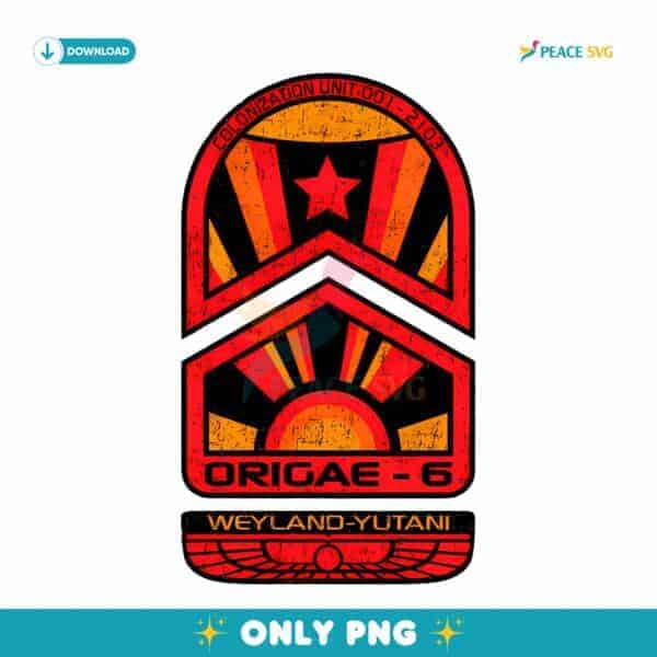 Alien Covenant Origae 6 Weyland Yutani Colonization Badge PNG