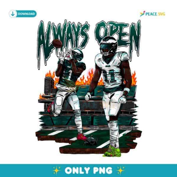 Always Open Jalen Hurts Aj Brown Philadelphia Eagles PNG