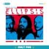 Biffy Clyro Ellipsis Album Cover Red Blue Portrait PNG