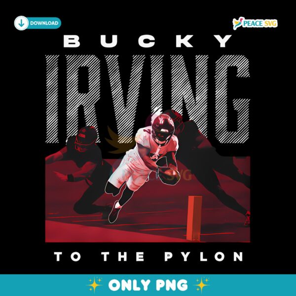 Bucky Irving Tampa Bay To The Pylon Football PNG