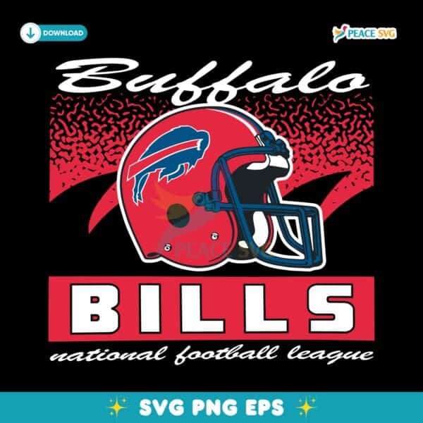 Buffalo Bills Historic Waver Football Helmet SVG