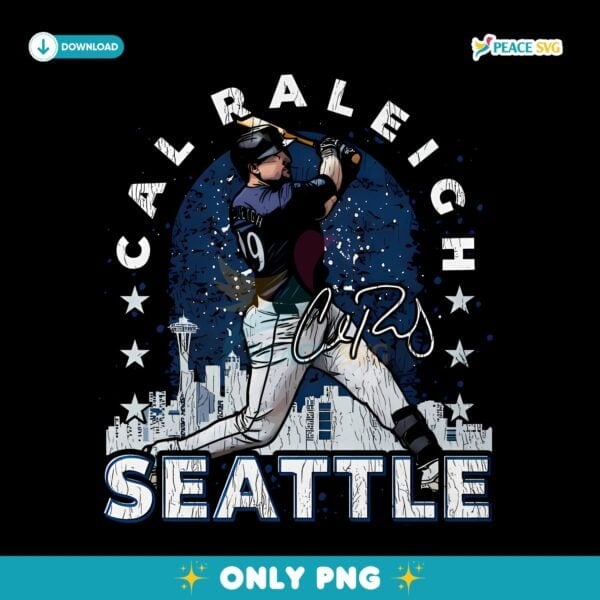 Cal Raleigh Seattle Gritty PNG