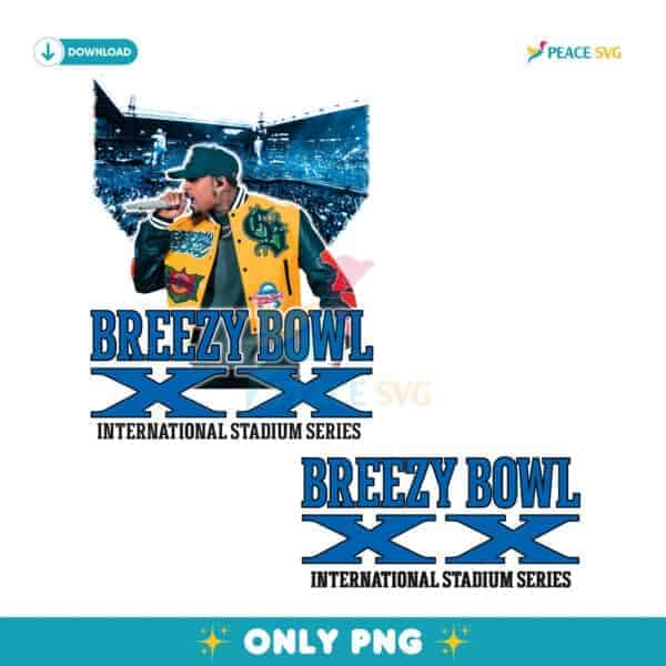Chris Brown Breezy Bowl Xx Blue Live Stadium PNG
