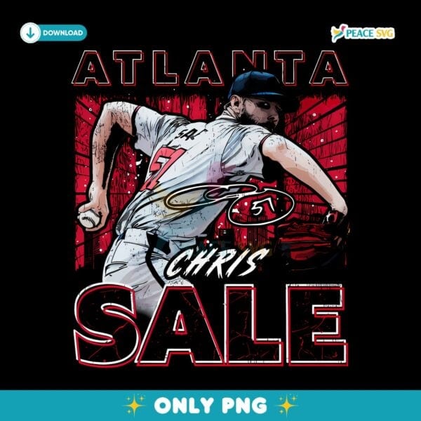 Chris Sale Atlanta Gritty PNG