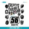 Creature Double Feature Classic Monsters Wlvi Tv 56 SVG