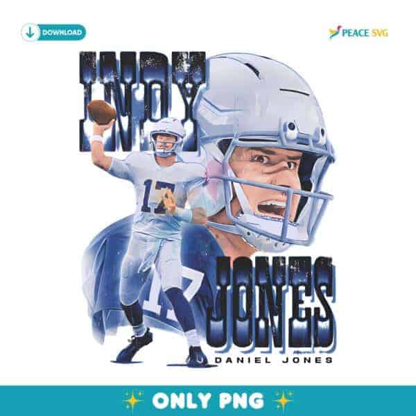 Daniel Jones Indianapolis Indy Jones PNG