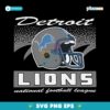 Detroit Lions Historic Waver Football Helmet SVG