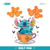 Disney Halloween Stitch And Scrump Teacup Cute Spooky Season PNG