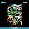 Disney Spooky Buddies Halloween Puppies Glow Green Vintage Movie PNG