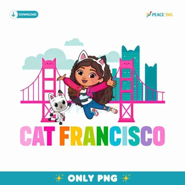 Gabbys Dollhouse The Movie Cat Francisco Toddler Cartoon Character PNG