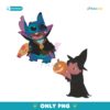 Halloween Lilo And Stitch Witch Pumpkin Vampire Cartoon PNG