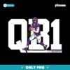 J J Mccarthy Qb1 PNG