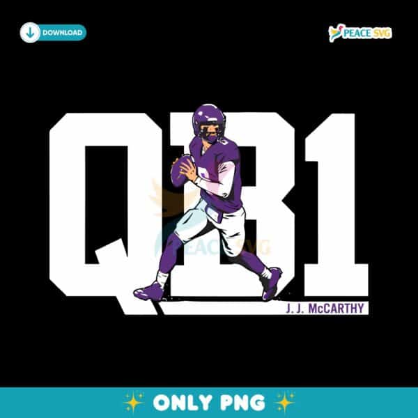 J J Mccarthy Qb1 PNG