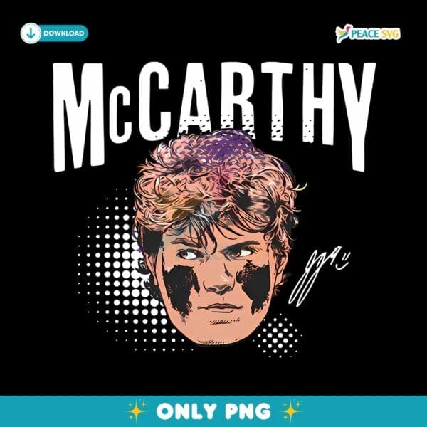 J J Mccarthy Swag Head PNG