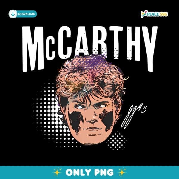 J J Mccarthy Swag Head PNG