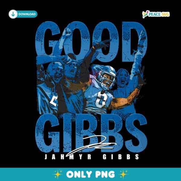 Jahmyr Gibbs Detroit Crowd Celebration PNG