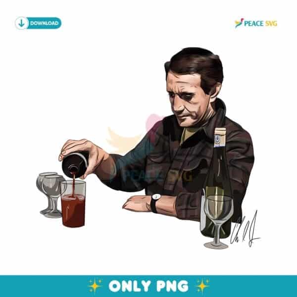 Jaws Movie Chief Brody Six Finger Pour Wine Scene PNG