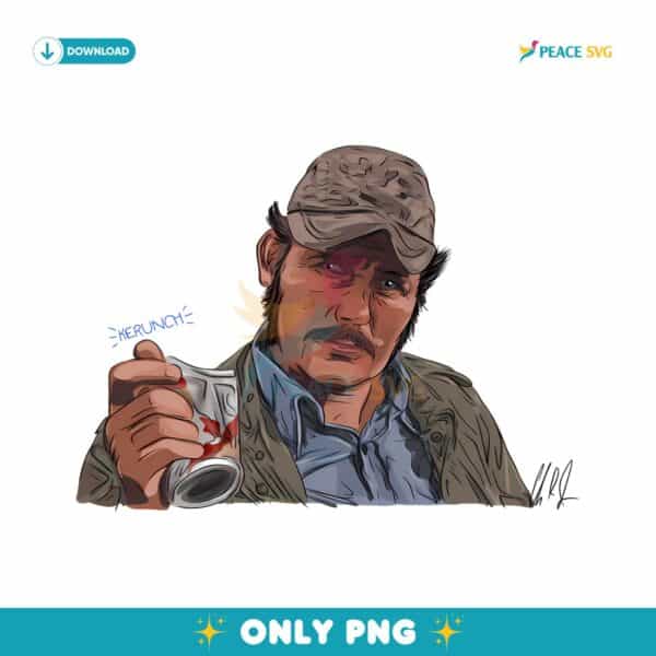 Jaws Movie Quint Crushing Can Funny Scene PNG