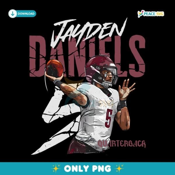 Jayden Daniels Washington Player Name PNG