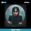 Jenna Ortega Wednesday Addams Season 2 Dark Gothic Themed PNG