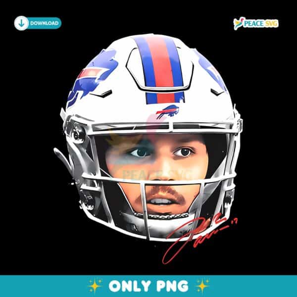 Josh Allen Buffalo Bills Nfl Football Quarterback Portrait PNG