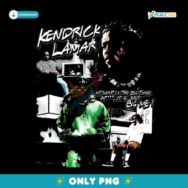 Kendrick Lamar Big Me Collage Art PNG