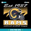 Los Angeles Rams Historic Waver Football Helmet SVG