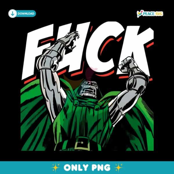 Marvel Doctor Doom Comic Villain Green Cape Illustration PNG