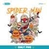 Marvel Spider Man Mummy Halloween Floral PNG