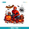 Marvel Spiderman Halloween Pumpkins Bats Superhero Comic Style PNG