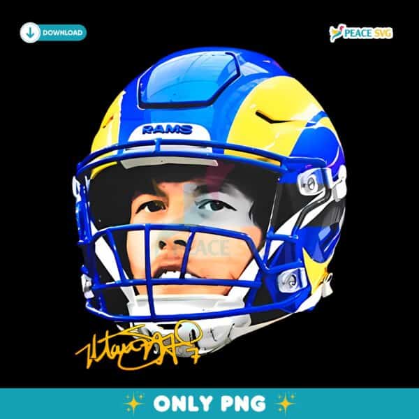 Matthew Stafford Los Angeles Rams Nfl Football Quarterback Portrait PNG