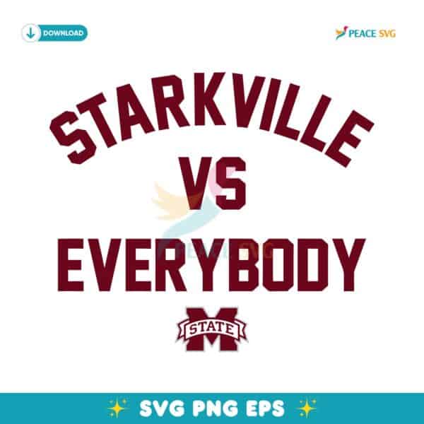 Mississippi State Bulldogs Starkville Vs Everybody SVG