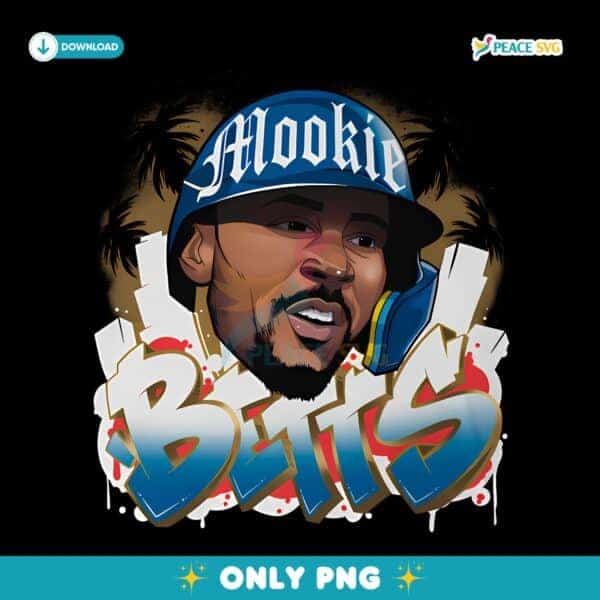 Mookie Betts Los Angeles D Graffiti PNG
